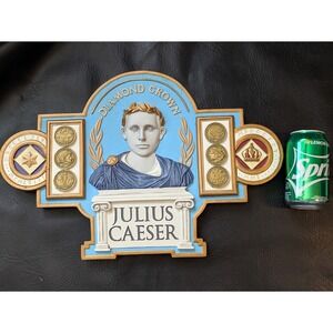 Diamond Crown Julius Caesar Cigar Wall Plaque Display Sign Tobacciana 19 In Wide
